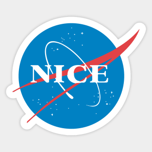 Nice of the NASA Space Sticker